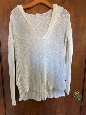 Roxy crochet hooded sweater